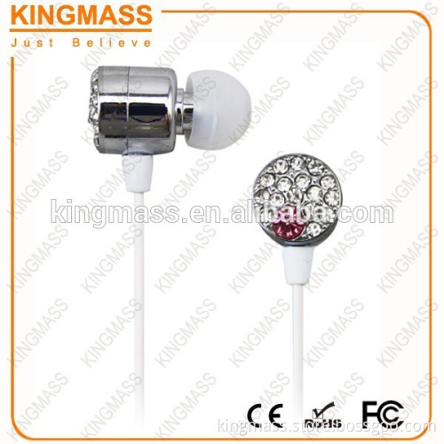 2016 factory direct supply diamond gem Mp3 earphone
